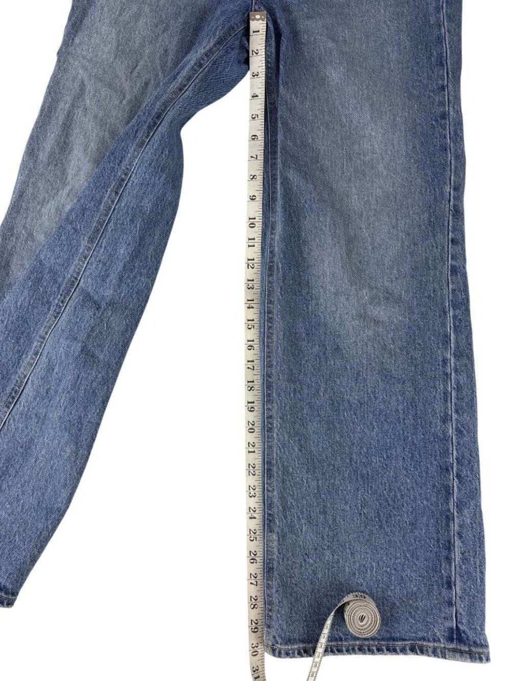Old Navy Extra High-Rise Sky-Hi Wide Leg Baggy Jeans Medium Wash Denim Size 6 - Picture 14 of 16